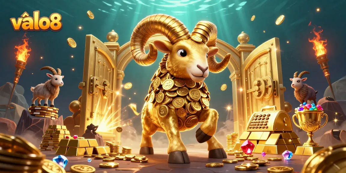 Experience the thrill of winning at về alo8 with golden treasures amidst animated characters in an exciting casino scene.