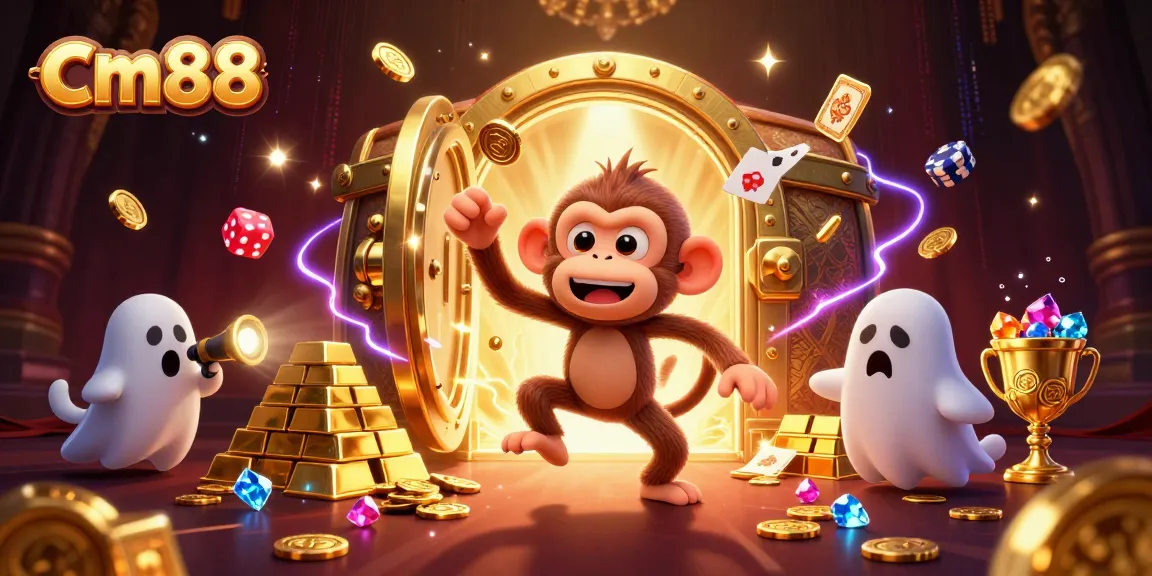 Experience thrilling action at cm88 with golden treasures and vivid casino scene.