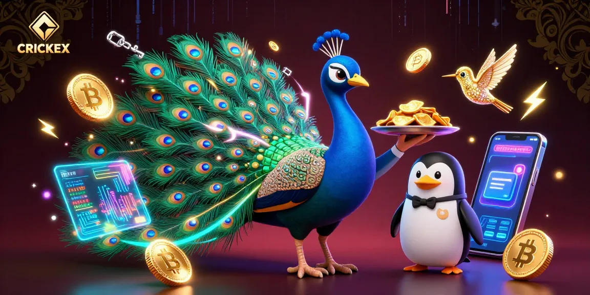 CRICKEX offers a vibrant betting experience with unique animated characters in a rich casino scene.