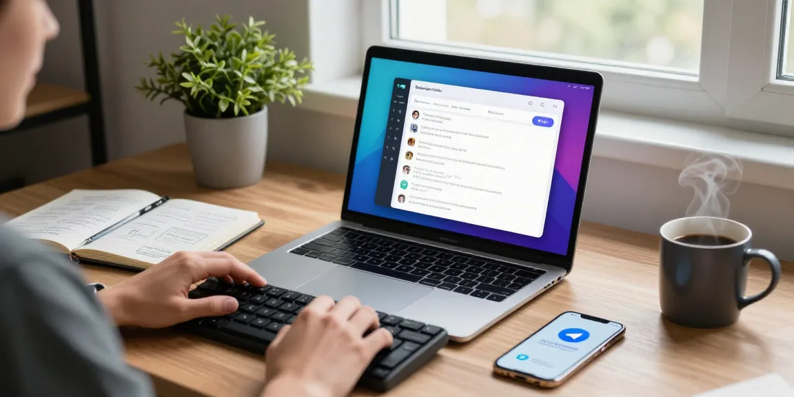 Experience seamless communication with Download Telegram app in modern workspace.