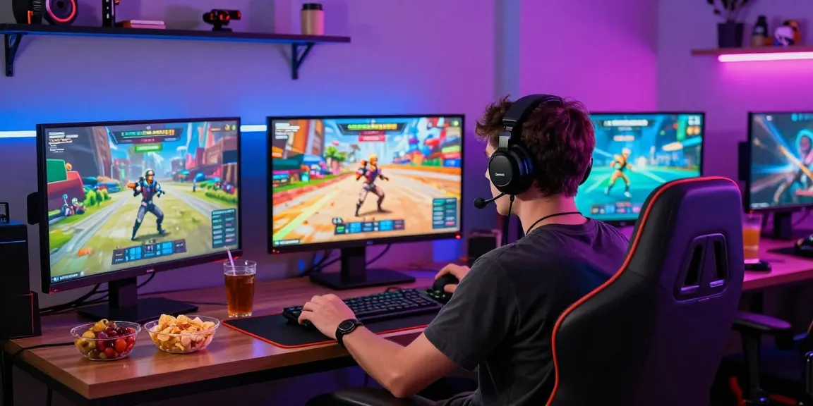 Pengalaman bermain rajaslot88 dengan gamer antusias di ruang bermain modern.