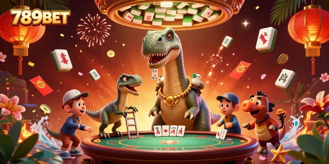 Engage with luck at 789BET, where a massive brontosaurus and clever raptor set the stage for your winning strategies.