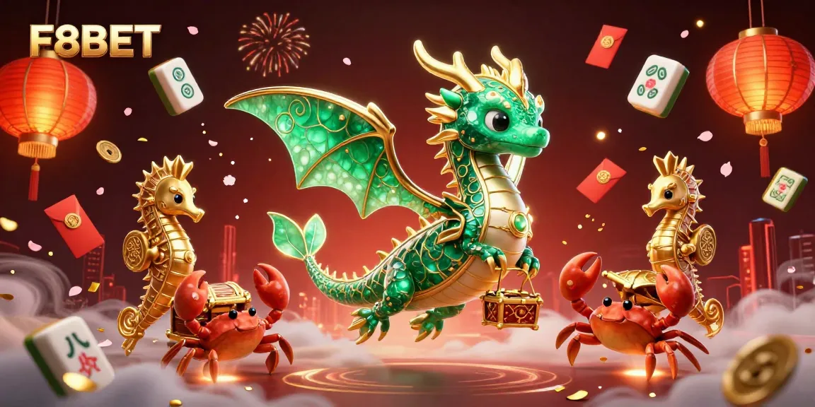 Engage with thrilling F8BET casino adventures featuring a magical sea dragon and vibrant gameplay elements.