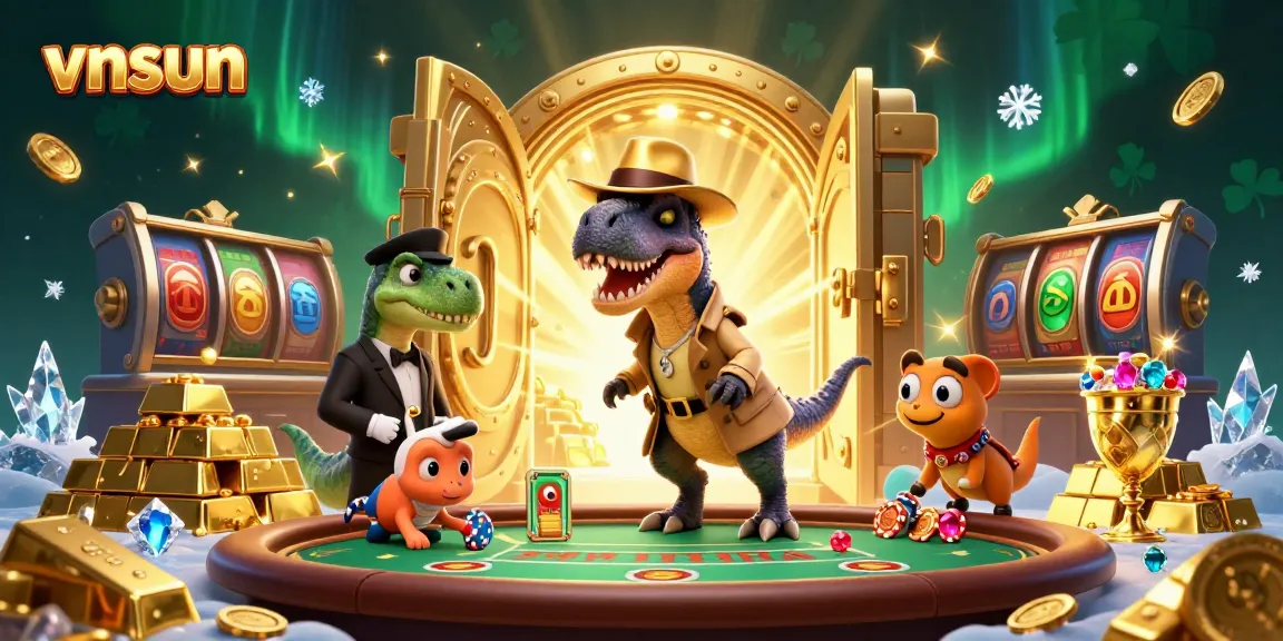 Experience gaming thrills at vnsun casino with dynamic characters and exciting blackjack action.