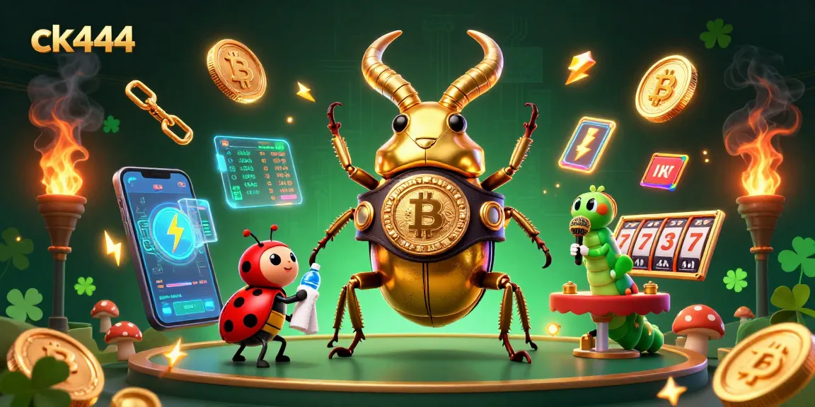 Engage with exciting casino action at ck444 amidst vibrant game elements and dramatic illustration.